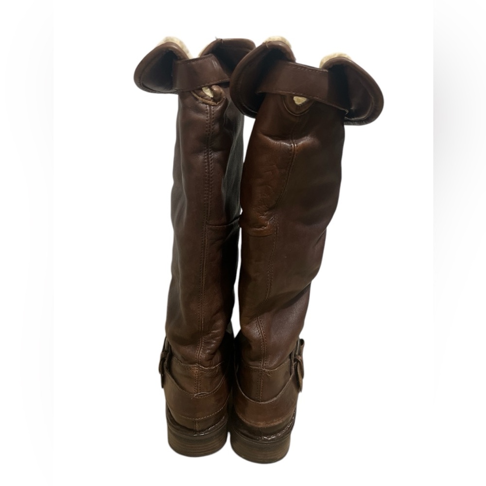 Dune London Shearling Fold Down Boots - Picture 3 of 5